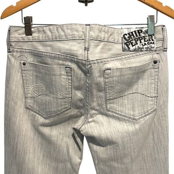 Chip & Pepper RARE Pamela Straight Leg denim jeans size 30 (10) Women's Gray NWT - Picture 4 of 10